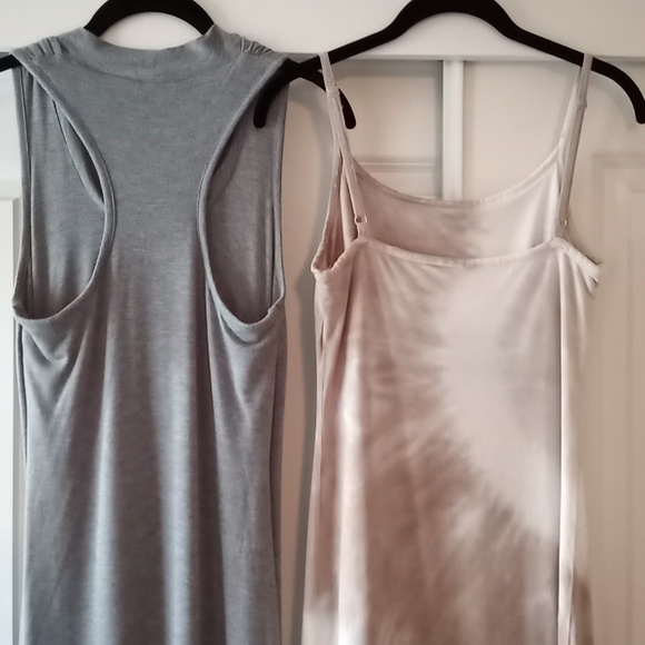 TWO Maxi T-Shirt Dresses for Summer Tie-Dye & Grey fit 4/6 Small - Picture 2 of 10